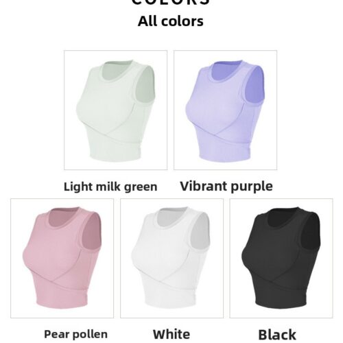 Ribbed Seamless Padded Sports Camisole Custom Available