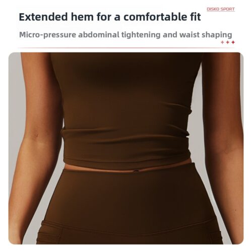 One-Shoulder Cloud-Feel Sculpting Yoga Tank Custom Available