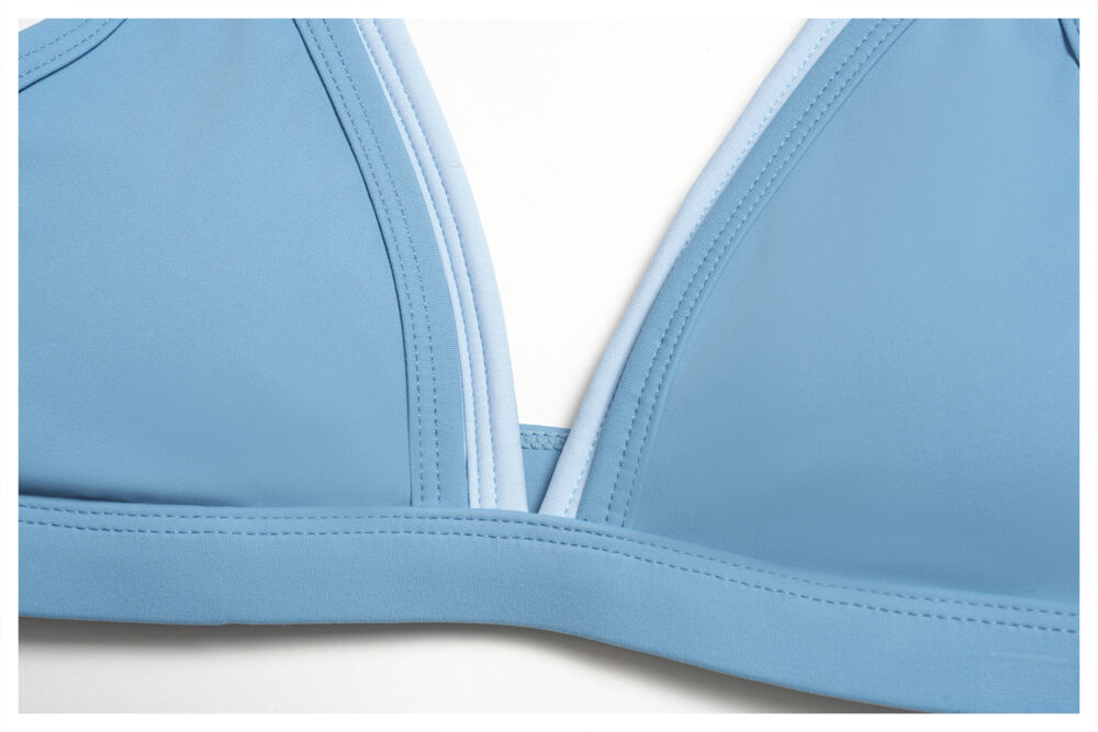2-in-1 Contrast Nude-Feel Support Yoga Bra Custom Available
