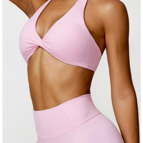详情-31 Cloud-Feel Halter Deep-V Sculpted Back Sports Bra Custom Available