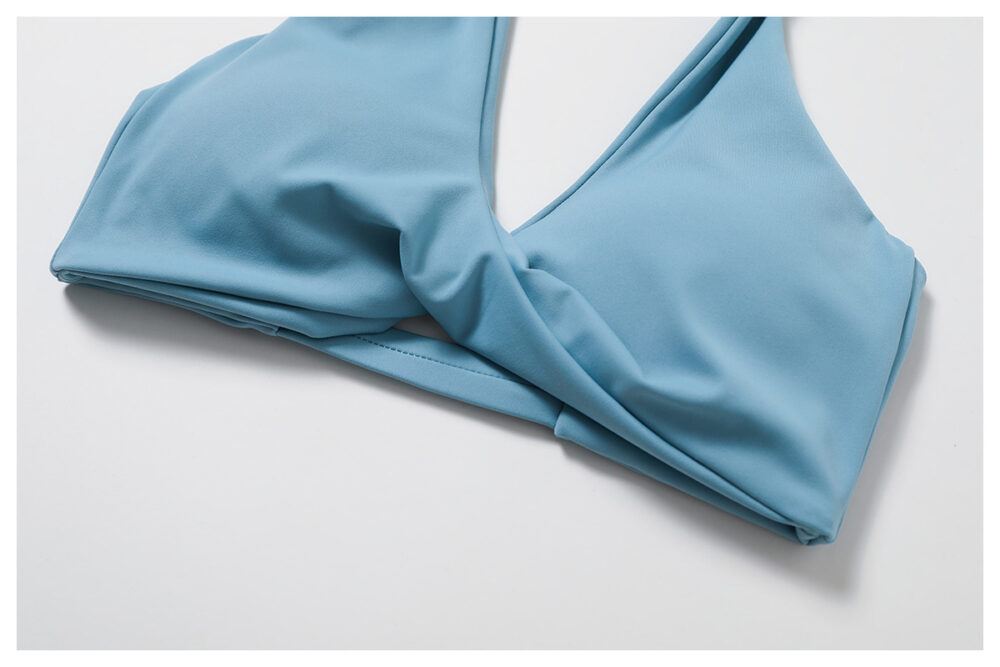 详情-62 Cloud-Feel Halter Deep-V Sculpted Back Sports Bra Custom Available