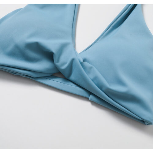 详情-62 Cloud-Feel Halter Deep-V Sculpted Back Sports Bra Custom Available
