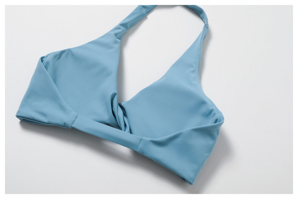 详情-63 Cloud-Feel Halter Deep-V Sculpted Back Sports Bra Custom Available