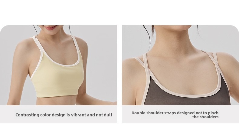 Seamless Color-Block Nude-Feel Yoga Set Custom Available