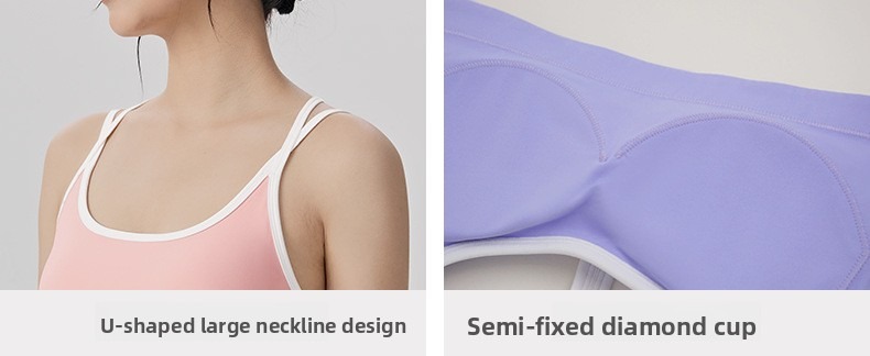 Seamless Color-Block Nude-Feel Yoga Set Custom Available