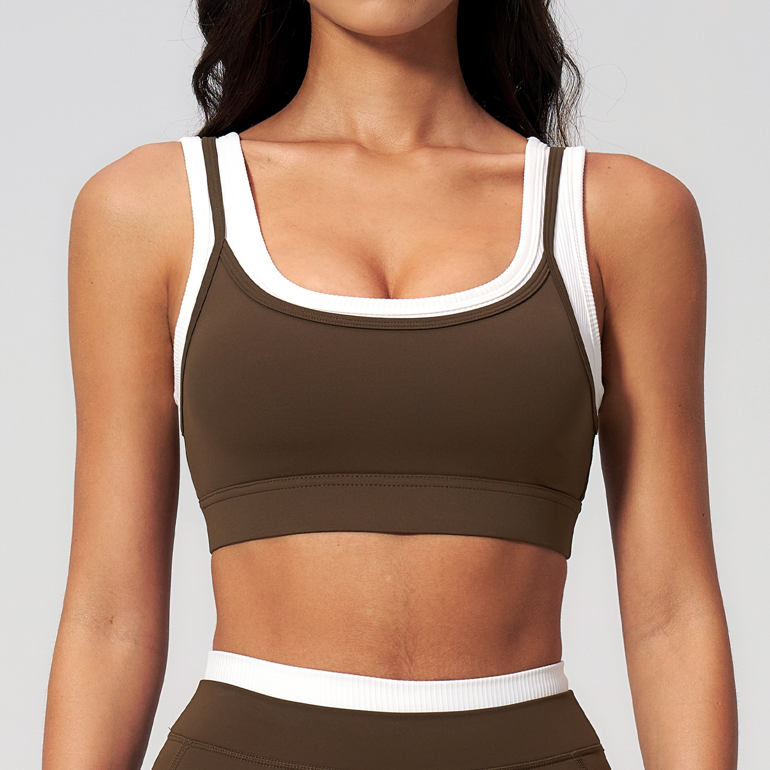 Front-Zip High-Support Sports Bra – Anti-Bacterial Quick-Dry Running Yoga Vest with Padded Cups (No.319) OEM Wholesale