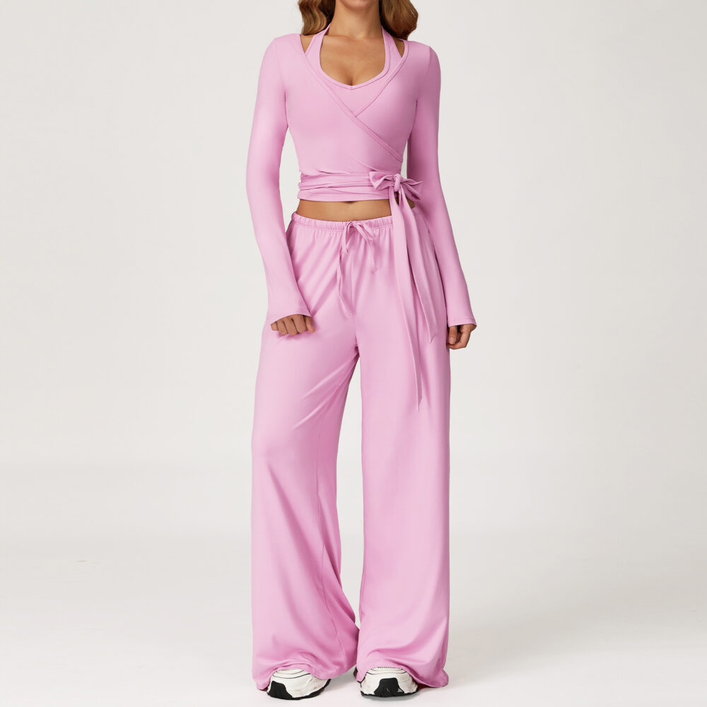 Women Brushed Soft Performance 2 Piece Yoga Set, High Stretch Workout Activewear, Custom Logo & Colors Available