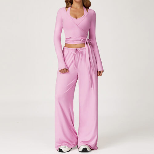Women Brushed Soft Performance 2 Piece Yoga Set, High Stretch Workout Activewear, Custom Logo & Colors Available
