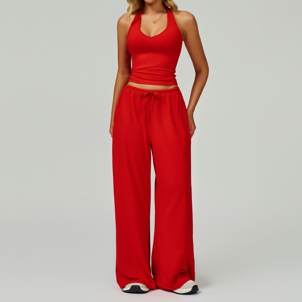 Women Brushed Soft Performance 2 Piece Yoga Set, High Stretch Workout Activewear, Custom Logo & Colors Available