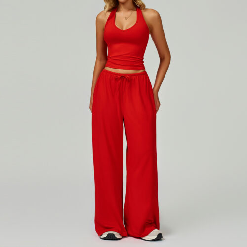 Women Brushed Soft Performance 2 Piece Yoga Set, High Stretch Workout Activewear, Custom Logo & Colors Available