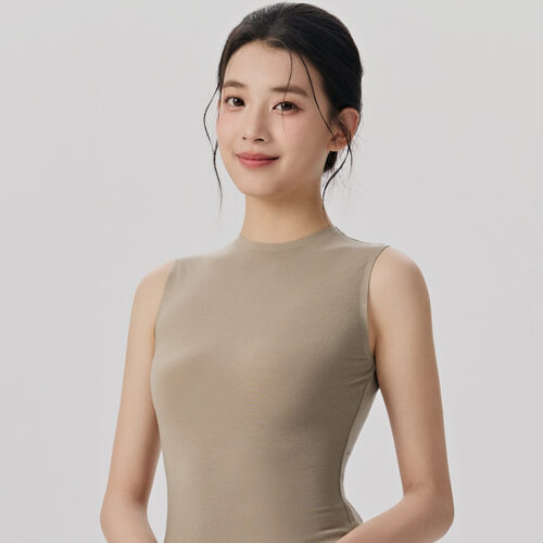 详情-18 Apricot Lyocell Sleeveless Tennis Skort Set Custom Available