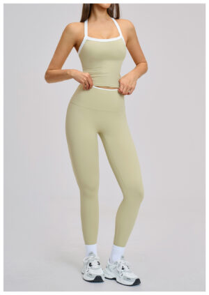 详情-19 Cross-Back Nude-Feel Yoga Set Custom Available