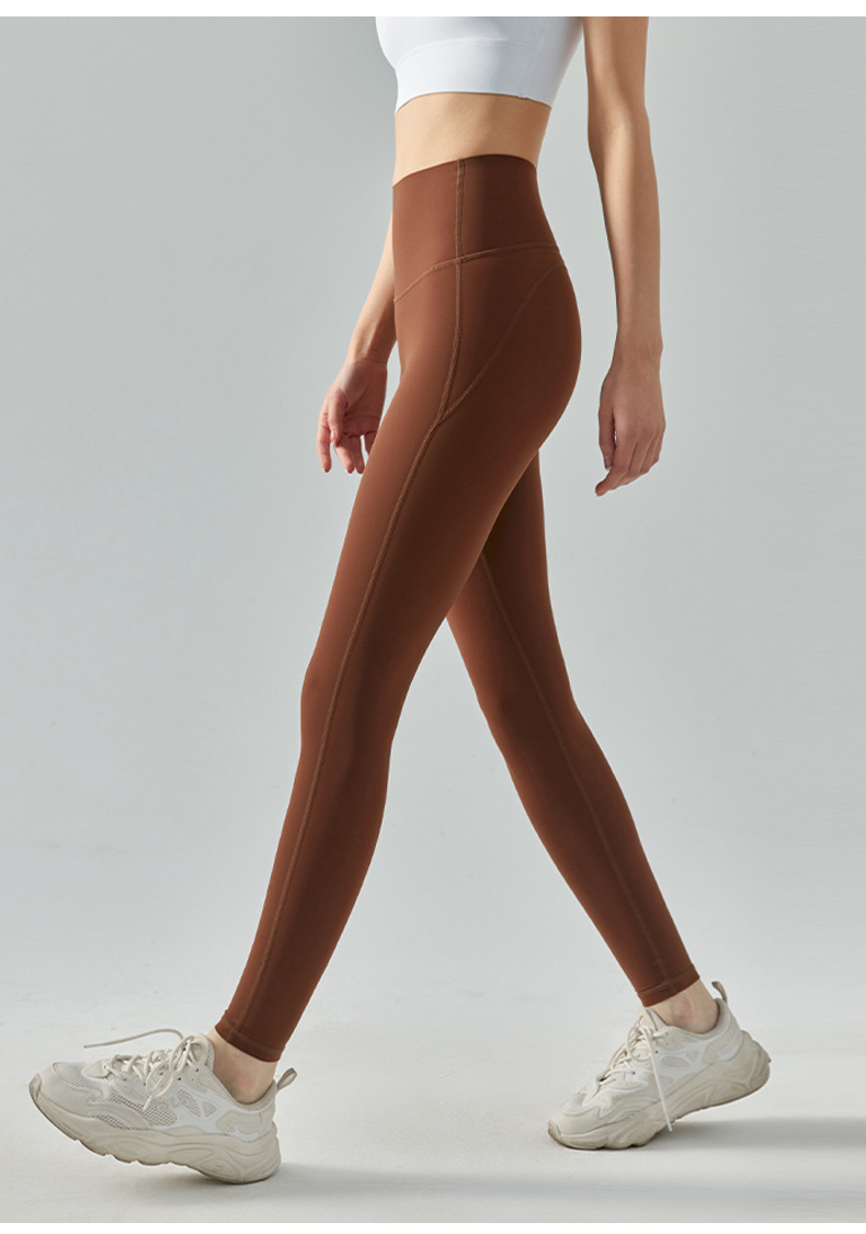 详情-21 High-Waisted Sculpting Compression Yoga Leggings