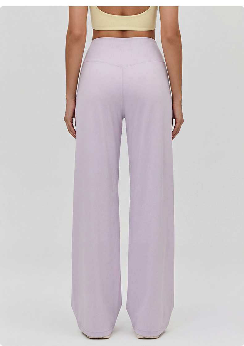 详情-25 High-Waisted Straight-Leg Yoga Training Pants Custom Available