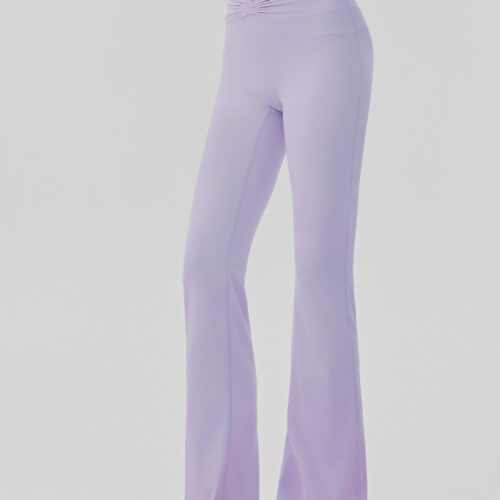 详情-26 High-Waisted Tie-Waist Flared Yoga Pants Custom Available