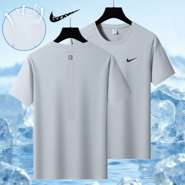 Men's T-Shirt Ice Silk Quick-Dry Summer Y5T0796