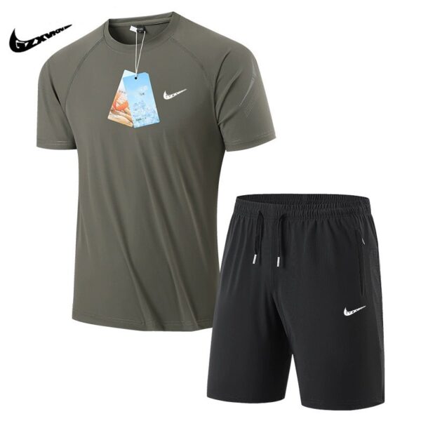1049607254095_9386-1.jpg Men's Sports Set (2-Piece) Ice Silk Quick-Dry Breathable Summer HJ001