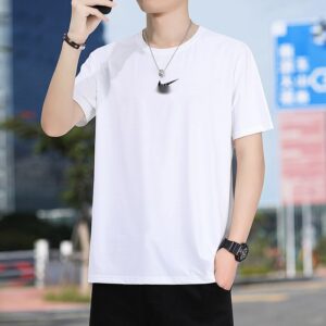 O1CN012SgeG329v8XzNBixQ_2214044128129-0-cib.jpg Men's Short Sleeve T-Shirt - Ice Silk - Summer
