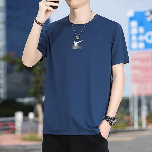 Men's Short Sleeve T-Shirt - Ice Silk - Summer
