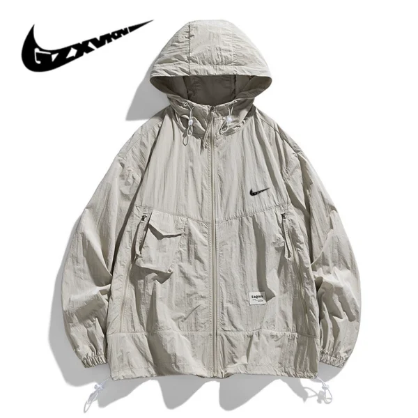 Men's Sun Protection Jacket Ice Silk Breathable Couple Style Summer 6887