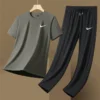 Men's Sports Set (2-Piece) Ice Silk Summer A001