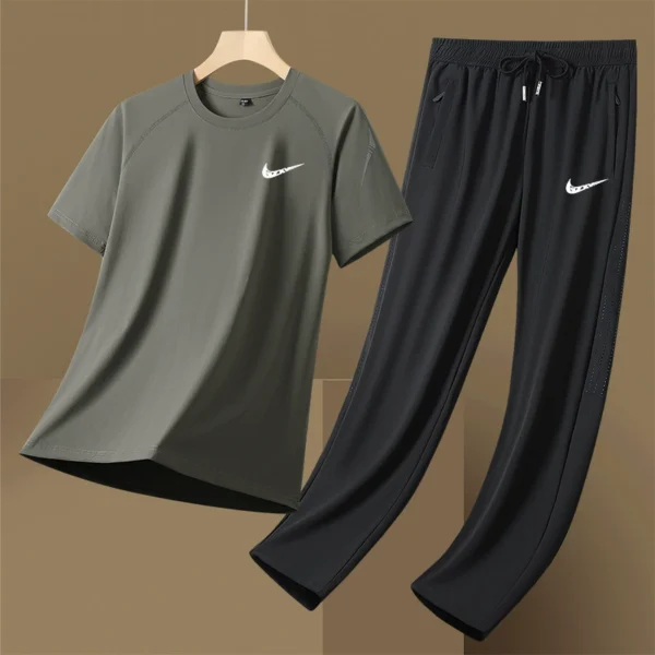 Men's Sports Set (2-Piece) Ice Silk Summer A001