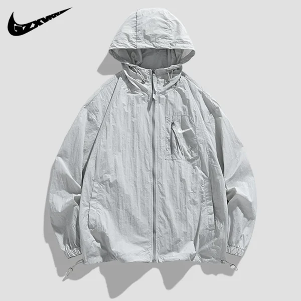 Men's Sun Protection Jacket Ice Silk Breathable Couple Style Summer 1818