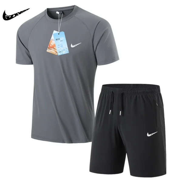 O1CN01QZkHZj29v8l4MUSPF_2214044128129-0-cib.jpg_.webp Men's Sports Set (2-Piece) Ice Silk Quick-Dry Breathable Summer HJ001