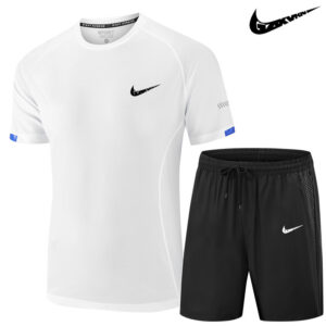 O1CN01UgocoR29v8R8XohPs_2214044128129-0-cib-1.jpg Men Sports Running Set - Quick Dry Short Sleeve T-Shirt + Shorts