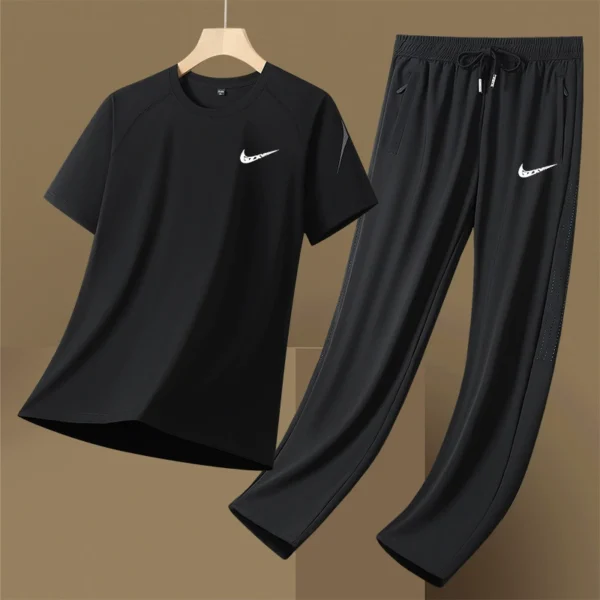 Men's Sports Set (2-Piece) Ice Silk Summer A001