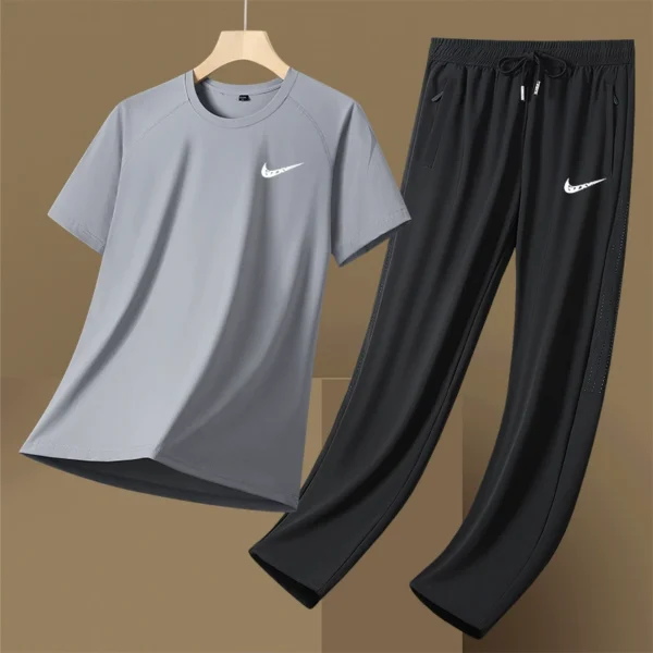 Men's Sports Set (2-Piece) Ice Silk Summer A001