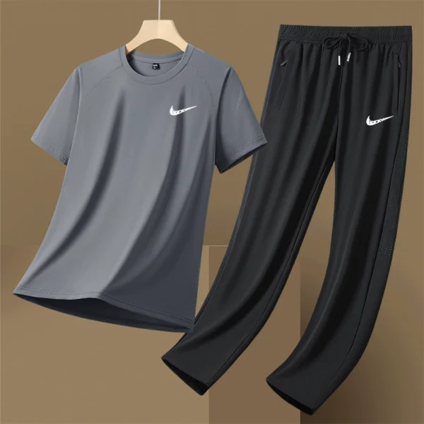 Men's Sports Set (2-Piece) Ice Silk Summer A001