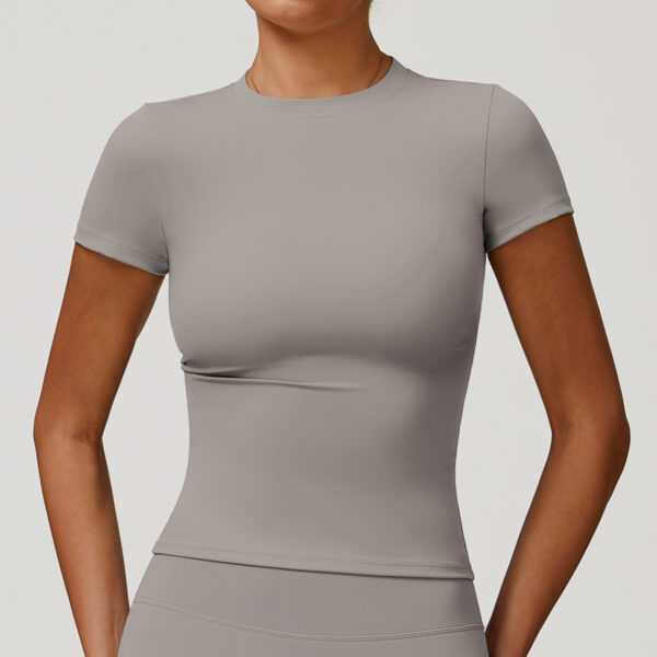 Women's Quick-Dry Short Sleeve Yoga Top | Breathable Athletic T-Shirt CDX8455
