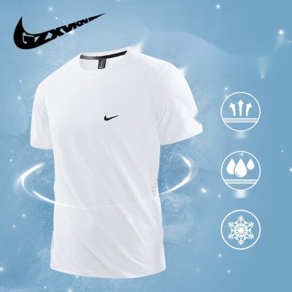 Men's T-Shirt Ice Silk Quick-Dry Breathable Summer 8818