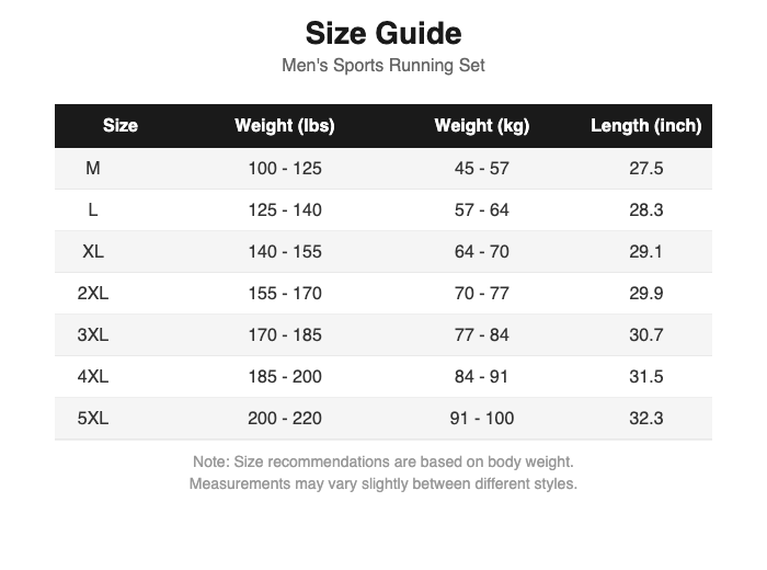Size Guide