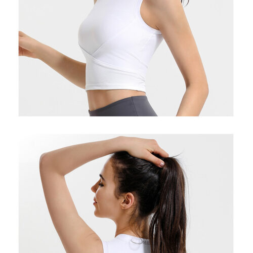 Ribbed Seamless Padded Sports Camisole Custom Available