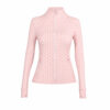 12-2-1.jpg Polka-Dot Stand-Collar Slim Yoga Jacket – Quick-Dry Zip-Up Long-Sleeve Active Jacket OEM Wholesale