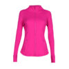13-1.jpg Stand-Collar Gold-Zip Slim Yoga Jacket – High-Stretch Long-Sleeve Shaping Activewear Cardigan OEM Wholesale