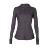 14-1.jpg Stand-Collar Gold-Zip Slim Yoga Jacket – High-Stretch Long-Sleeve Shaping Activewear Cardigan OEM Wholesale