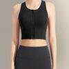 c00-6-1.jpg Front-Zip High-Support Sports Bra – Anti-Bacterial Quick-Dry Running Yoga Vest with Padded Cups (No.319) OEM Wholesale