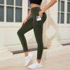 c01-4-1.jpg High-Waisted Solid Slim-Fit Yoga Leggings – Quick-Dry Run / Workout Pants (OEM / Wholesale)