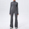 c01-7-1.jpg Naked-Feel Zipper Long-Sleeve Yoga Bodysuit Jumpsuit – Wide-Leg Flared One-Piece Gym Suit OEM Wholesale