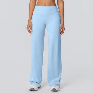c01-8-1.jpg High-Waist Straight-Leg Yoga Pants – Thin Skin-Friendly Quick-Dry Fitness Pants (Peach-Bum Series) OEM Wholesale