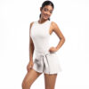 c02-14-1.jpg Tennis Skirt Bodysuit One-Piece – Cool-Touch Backless Slimming Dress with Built-in Shorts (6672) OEM Wholesale