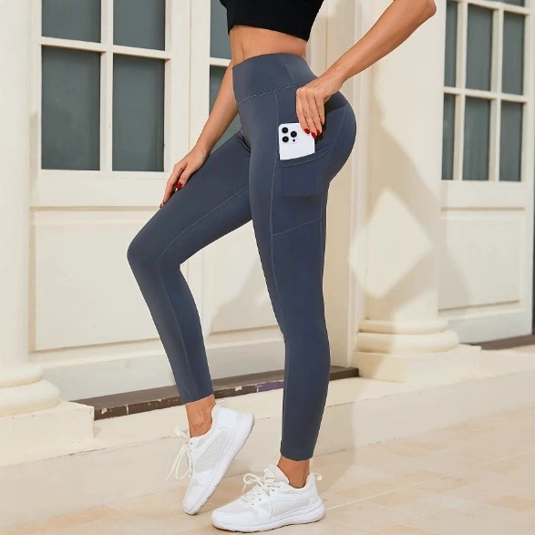 c02-4-1.jpg High-Waisted Solid Slim-Fit Yoga Leggings – Quick-Dry Run / Workout Pants (OEM / Wholesale)