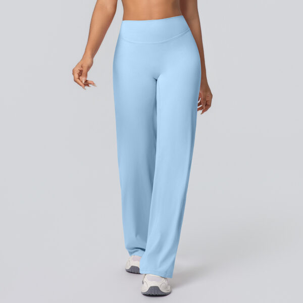 c02-7-1.jpg High-Waist Straight-Leg Yoga Pants – Thin Skin-Friendly Quick-Dry Fitness Pants (Peach-Bum Series) OEM Wholesale