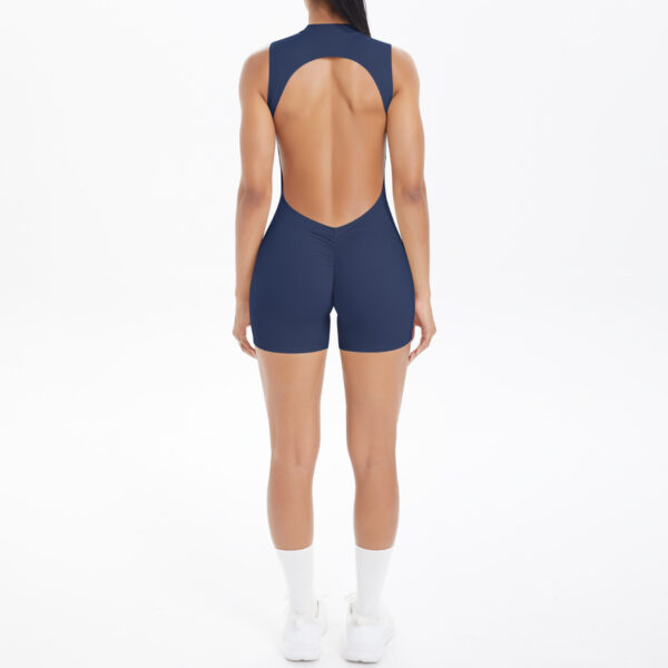 c03-12-1.jpg Cutout Sleeveless Yoga Bodysuit with Padded Bra – Peach-Bum Athletic One-Piece (6699) OEM Wholesale