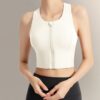 c03-17-1.jpg Front-Zip High-Support Sports Bra – Anti-Bacterial Quick-Dry Running Yoga Vest with Padded Cups (No.319) OEM Wholesale