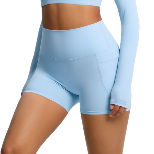 c04-10-1.jpg High-Waist Yoga Shorts with Pockets – Quick-Dry 3-Inch Biker Shorts (7109) OEM Wholesale