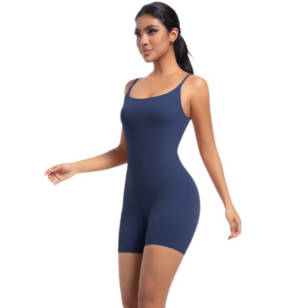 c04-13-1.jpg Naked-Feel Strap Yoga Bodysuit – Short-Sleeve Stripe Dance Fitness One-Piece (6673) OEM Wholesale